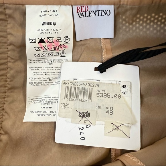 RED Valentino Leather Mid Skirt Size 10 NWT - Picture 7 of 8